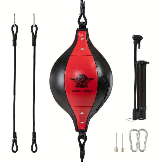 Double End Bag: MMA Training Home Gym for Speed, Agility, and Reaction - Difficulty Levels, Punching Ball, Reflex Boxing, and Hand Eye Coordination Training